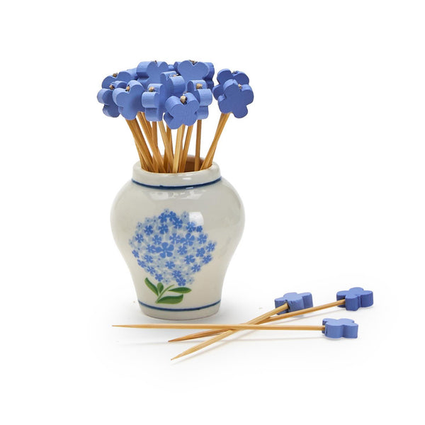 Ginger Jar Hydrangea Toothpick Holder