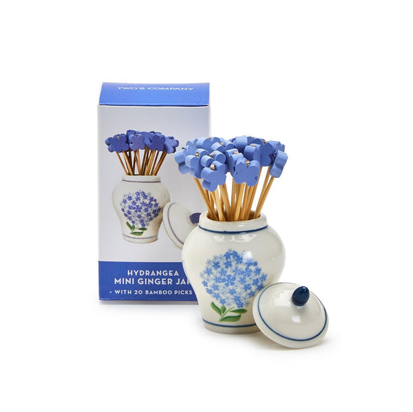Ginger Jar Hydrangea Toothpick Holder