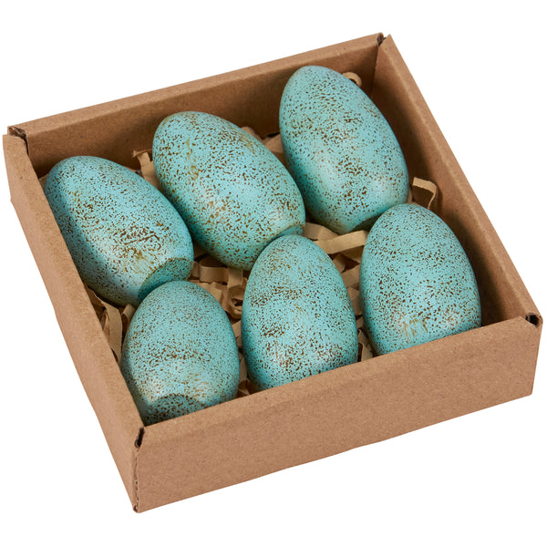 Wooden Eggs Blue