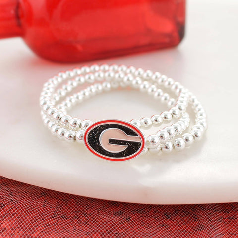 Georgia Glitter Enamel Stretch Bracelet Set
