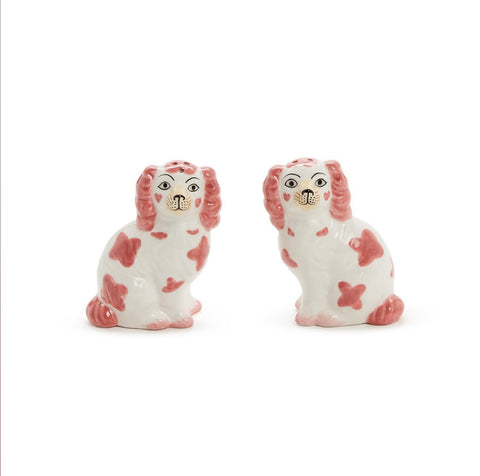 Salt and Pepper Staffordshire Dog Set