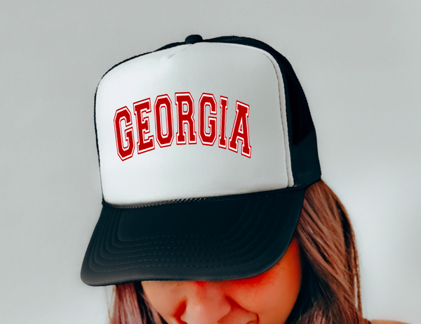 Georgia Bulldogs Baseball Cap: Black/Black / One Size