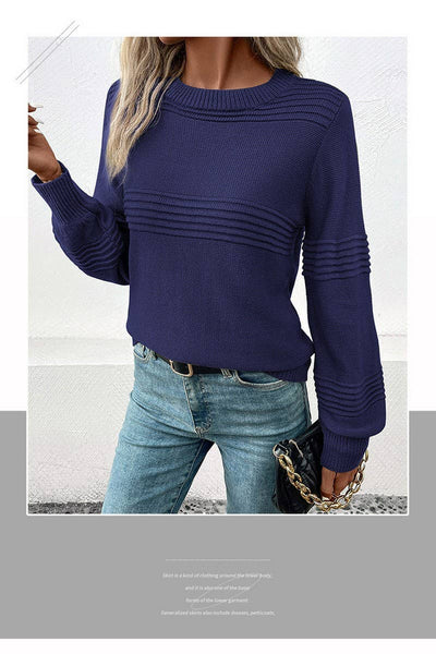 Sweater LONG-SLEEVED KNITTED BOTTOMING TOP