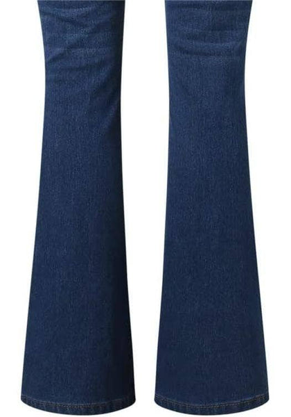 Jeans Vintage mid-rise slim bootcut jeans: Blue