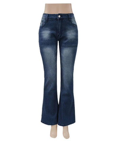 Jeans Vintage mid-rise slim bootcut jeans: Blue