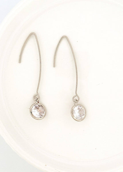 Bezel Set CZ from Modern Wire: Gold