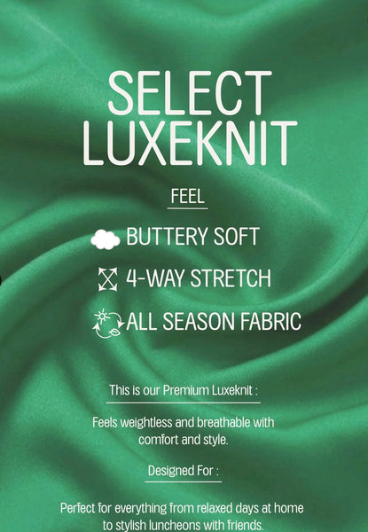 SELECT LUXE KNIT Ruffle Pant Set Cocoa Color H1034