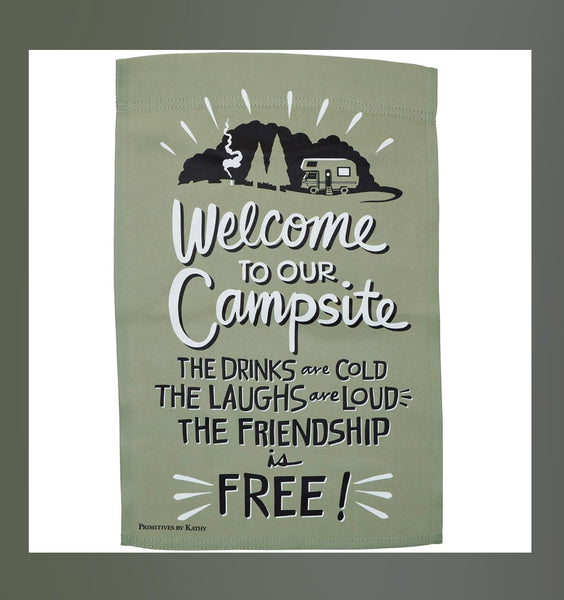 Camping Garden Flag