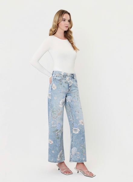 Flying Monkey Floral Jeans