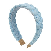 Headband WH Blue or Pink Braided