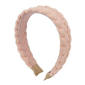 Headband WH Blue or Pink Braided