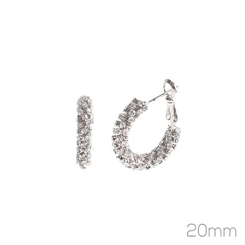 WH Silver Rhinestone Wrapped