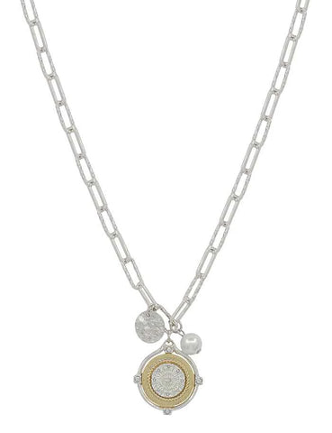 WH Necklace Coin and Pearl