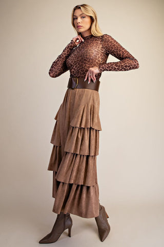 EB58245 Suede Skirt