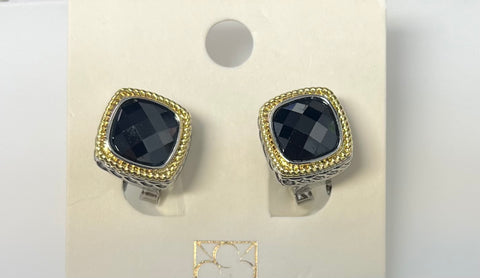 PP Black Earrings 24183