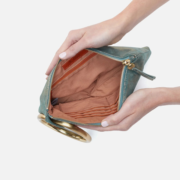 Hobo Sheila Ring Clutch Evergreen