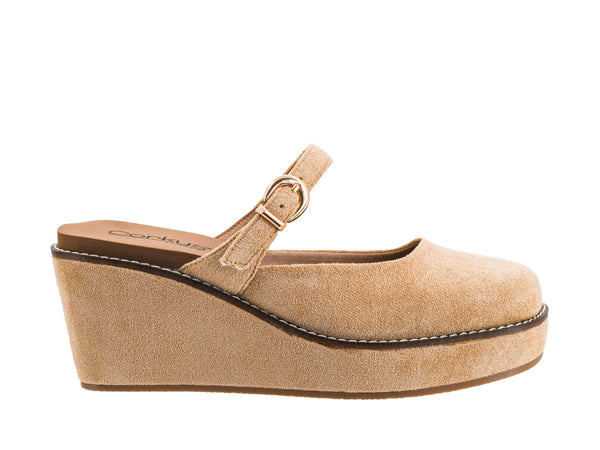 Corky's Me Time Camel Faux Suede