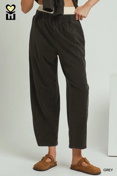 Pants Set Denim Washed Grey Set Umgee H1143GPT