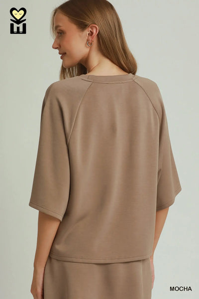 Skort Set Brown Mocha Brown