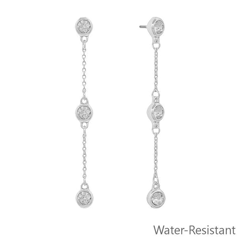 WH Earrings 5MM 2" Drop E-4689S
