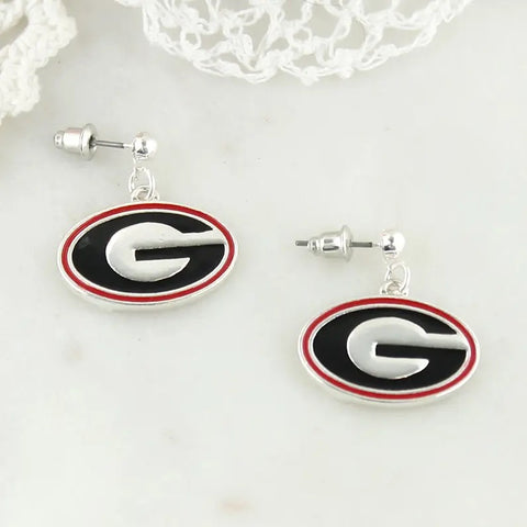Geogia Enamel Logo Earrings