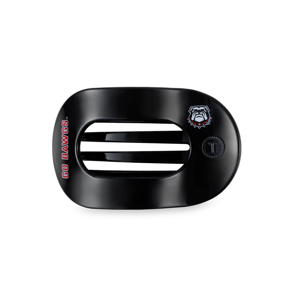 Go Dawgs! Medium Flat Round Hair Clip