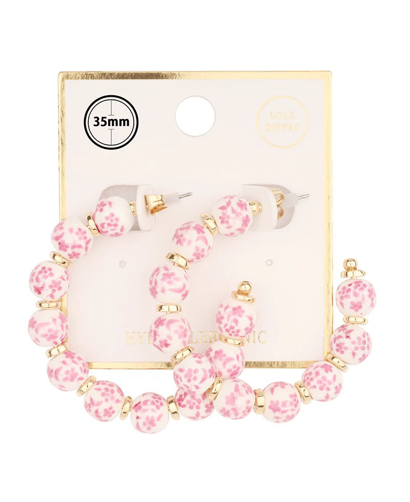 CC Earrings FE8034GDPK