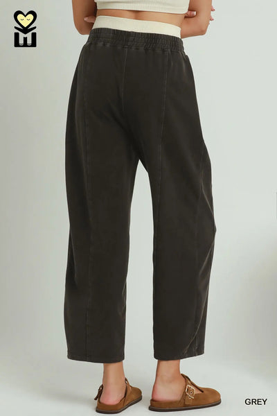 Pants Set Denim Washed Grey Set Umgee H1143GPT