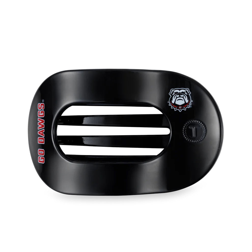 Teleties LARGE Flat Round GO DAWGS Hair Clip