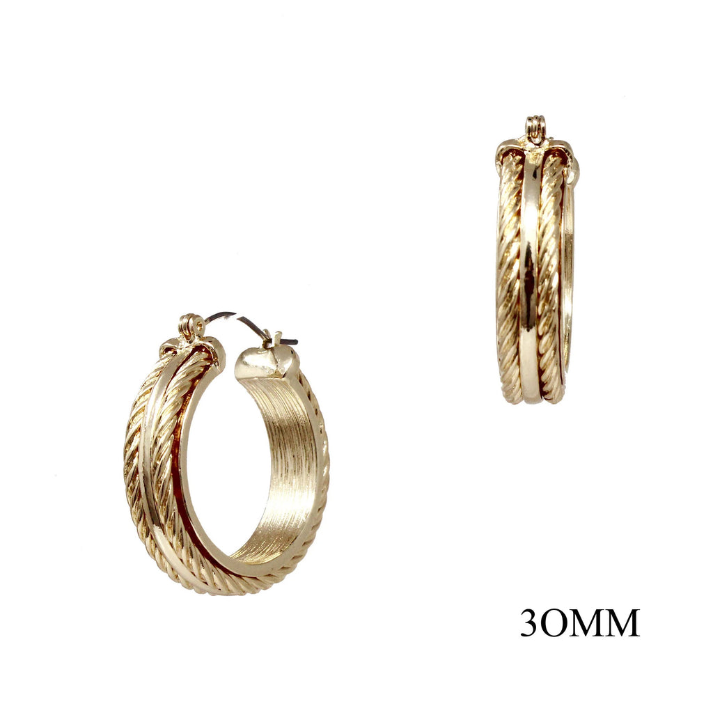 WH Earrings Gold 1" E-4790G