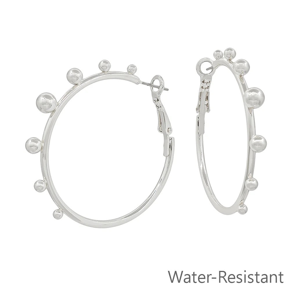 WH Graduated Bead on 2" Hoop E-4582