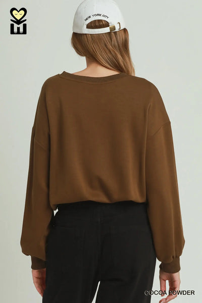 Tops Double Lined Select Luxeknit Bubble Hem