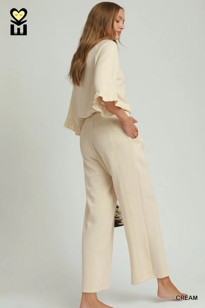 Umgee Pants Cream or Black H1089-P