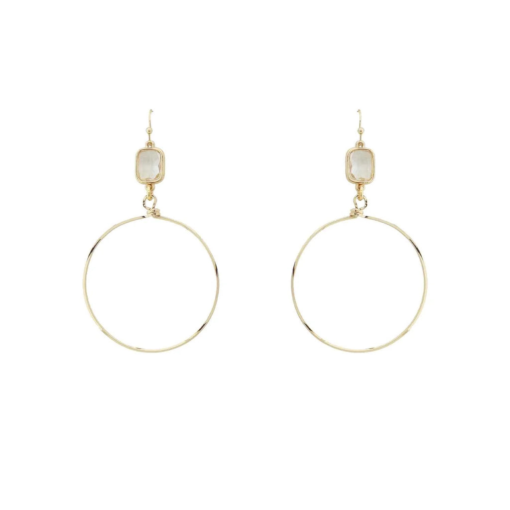 WH Earrings Clear Crystal E-4767CL