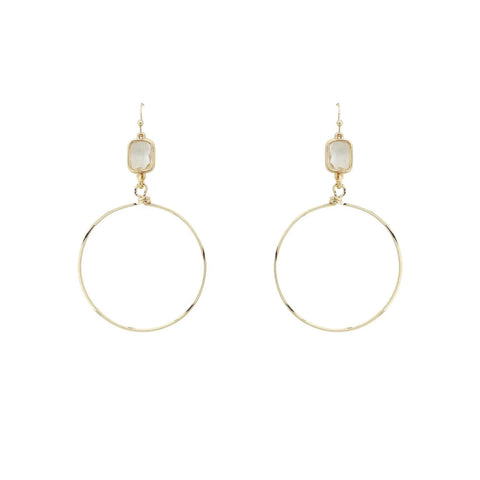 WH Earrings Clear Crystal E-4767CL
