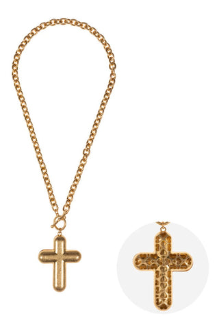 WH Gold Chain with Cross Charm N-3109G