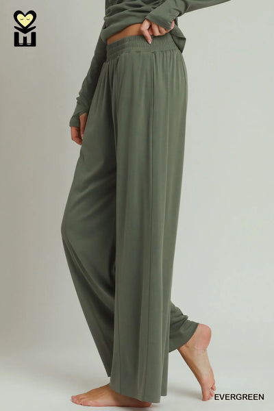 Crossover Long Sleeve Pant Set Umgee H1046