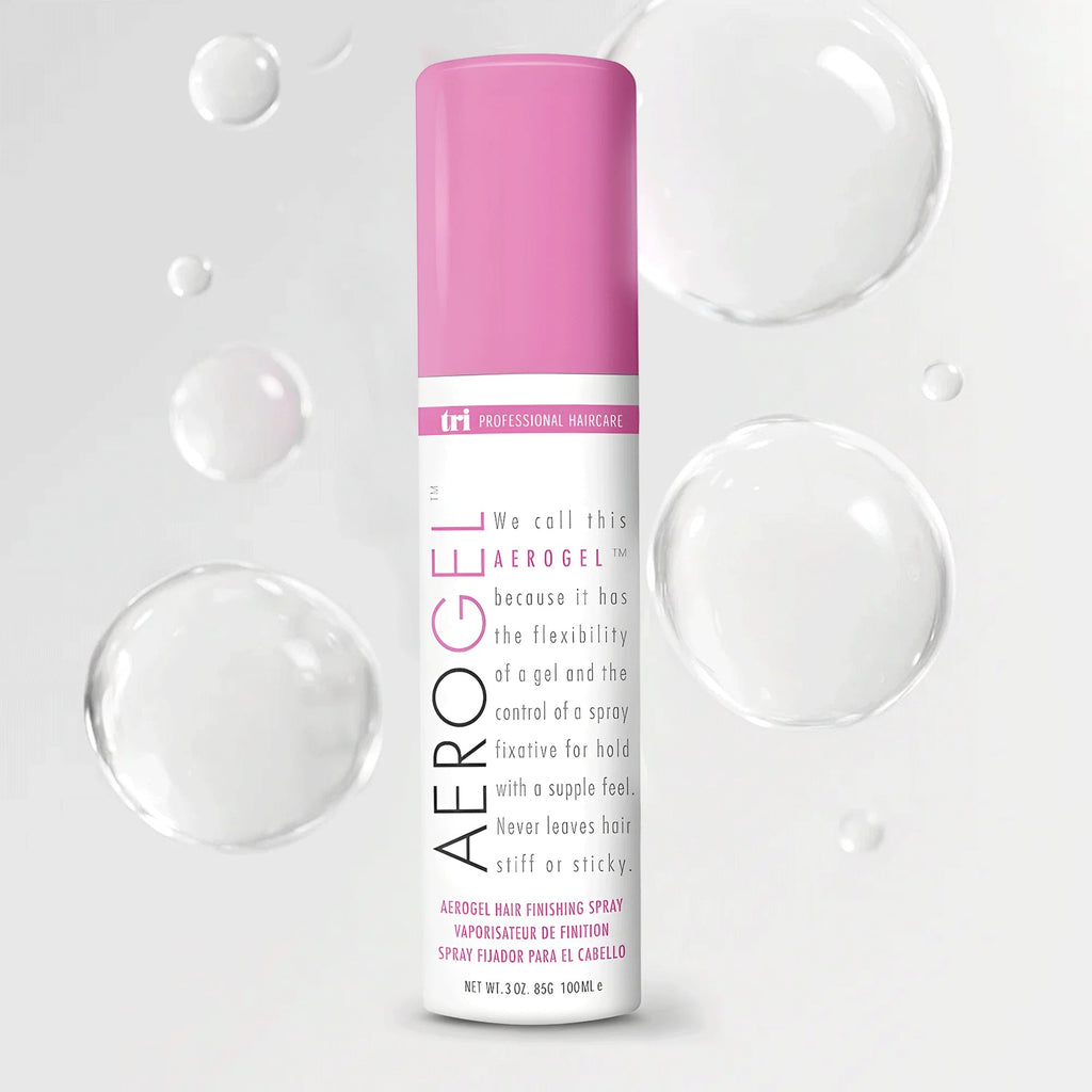 Aerogel hair finishing spray (travel)