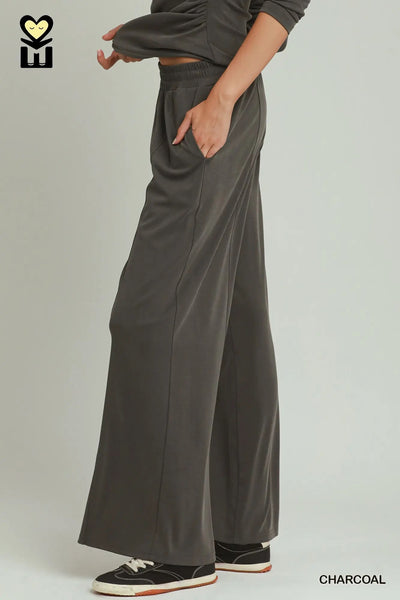 Crossover Long Sleeve Pant Set Umgee H1046