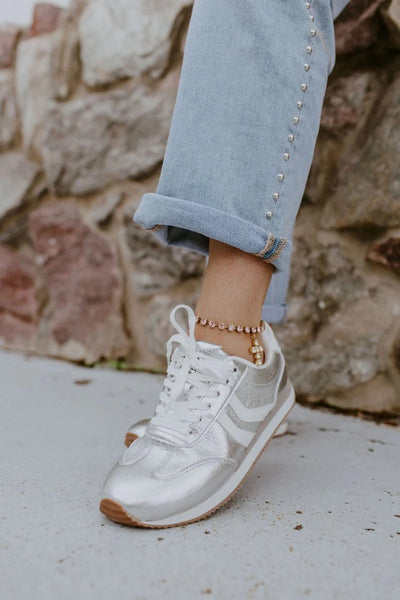 Corky's Sneakers Kickoff Silver Metallic