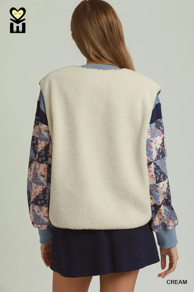 Vest Sherpa in Cream