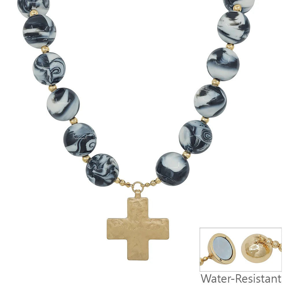 WH Necklace 20MM Black 18" with Magnetic Closure N-3441BK