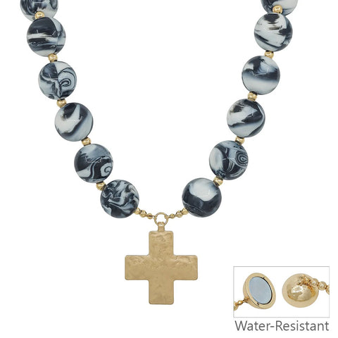 WH Necklace 20MM Black 18" with Magnetic Closure N-3441BK