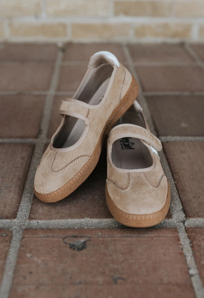 Corky's Calm Down Camel Faux Suede