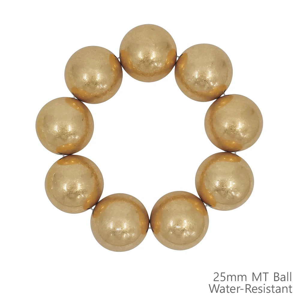 WH Bracelet 25MM Worn Gold B-2431G