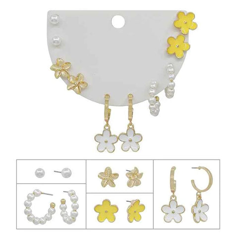 WH Earrings Set of 5 E-3959YL