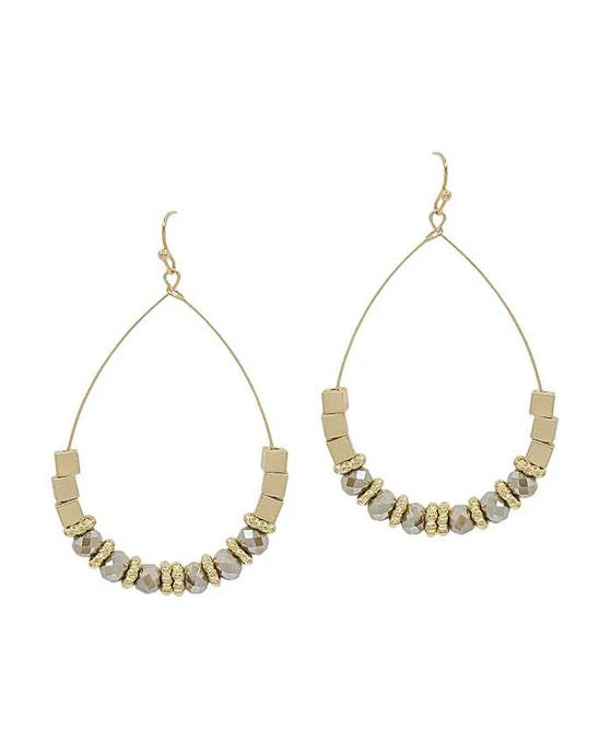 CC Earrings CE3184L-Mocha