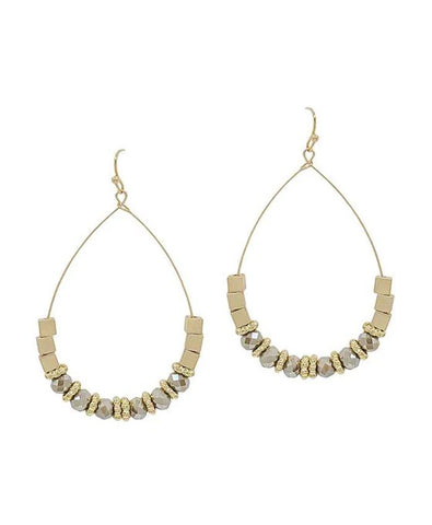 CC Earrings CE3184L-Mocha