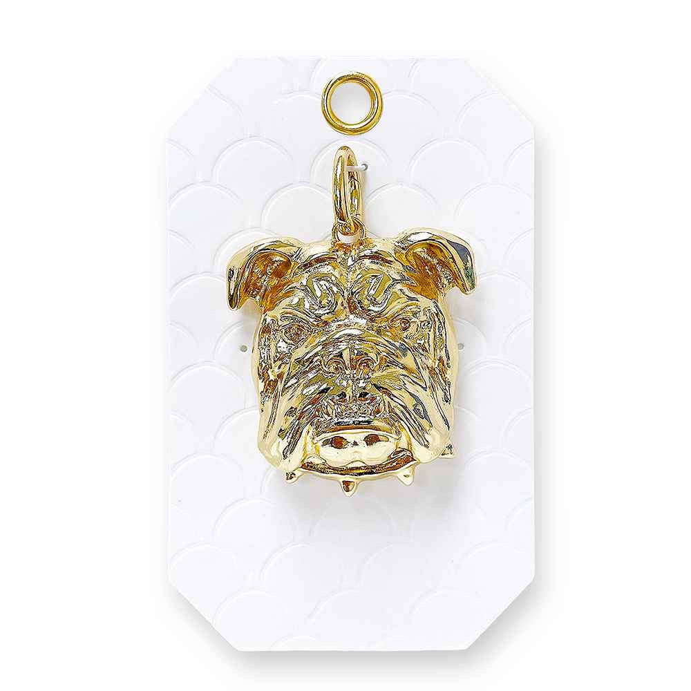 WH Necklace with Large Bulldog Charm N-3445G