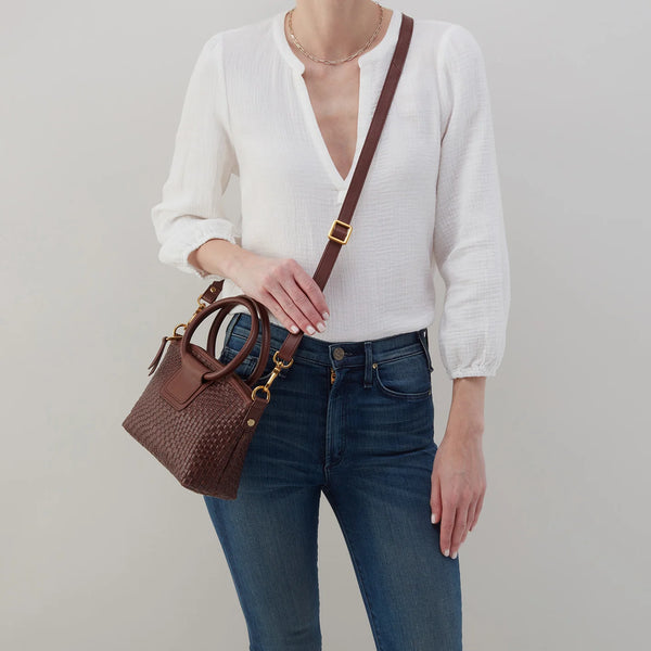 Hobo Sheila Top Zip Crossbody Pecan